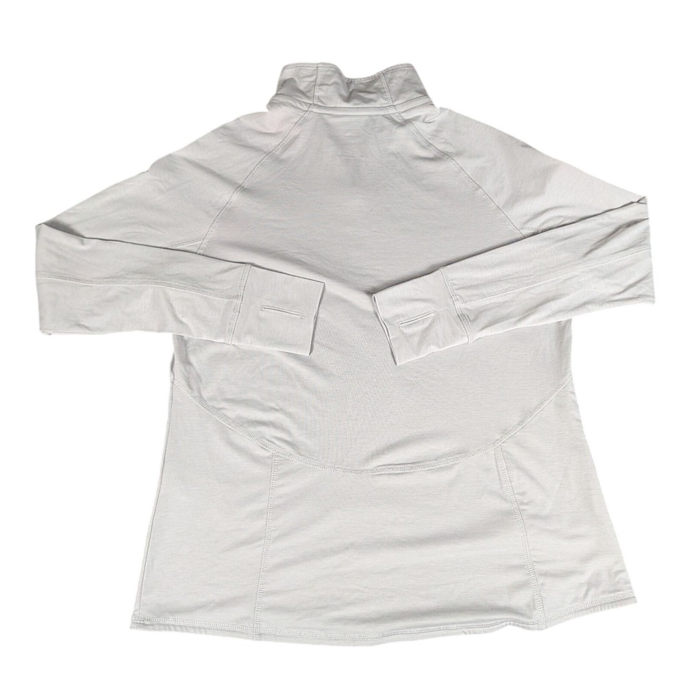 Puma Enjoy Golf Quarter Zip Pullover Light Gray Long Sleeve Mock Neck Top L - Picture 2 of 8